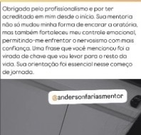 Mentorada · Oratória e confiança
